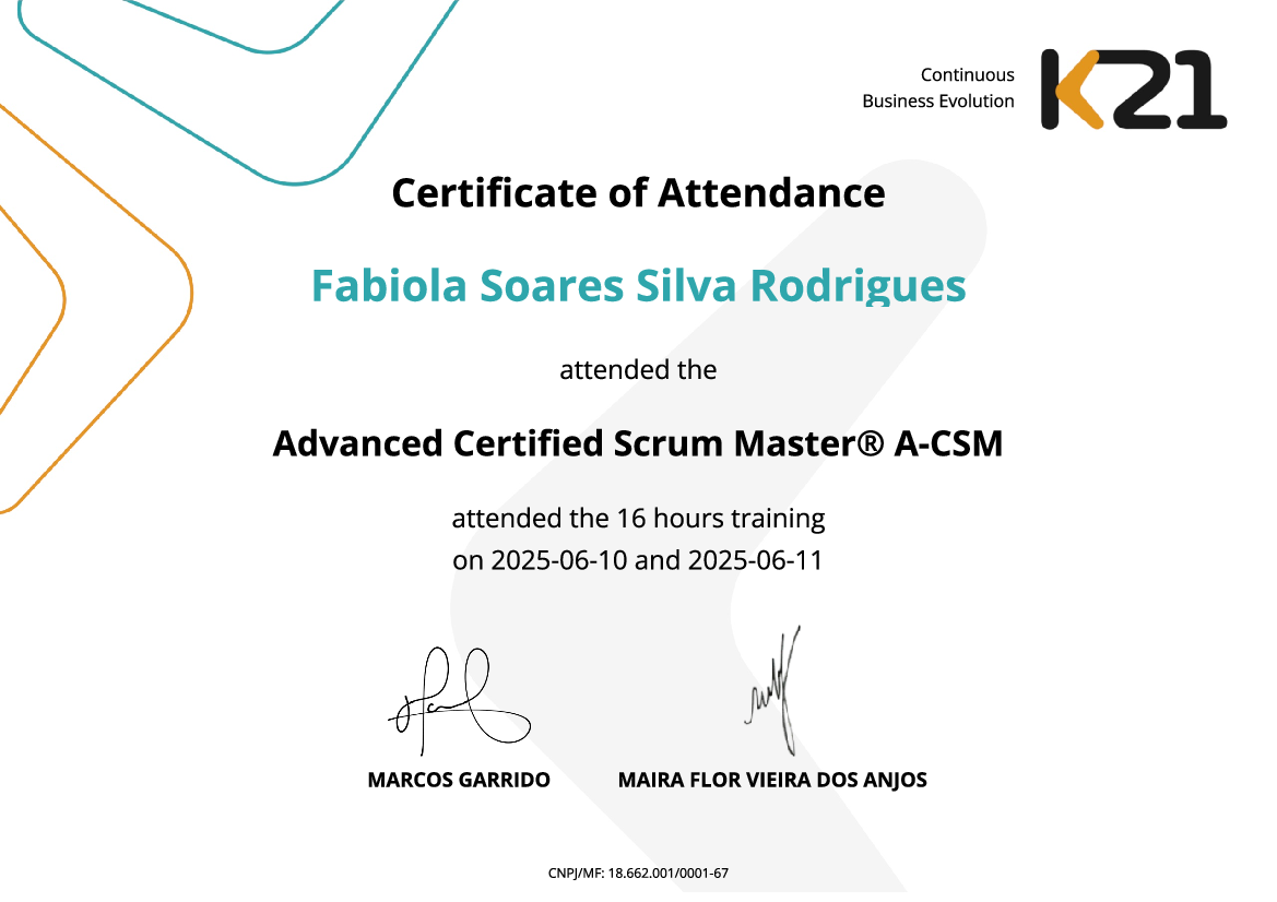 Certificado K21
